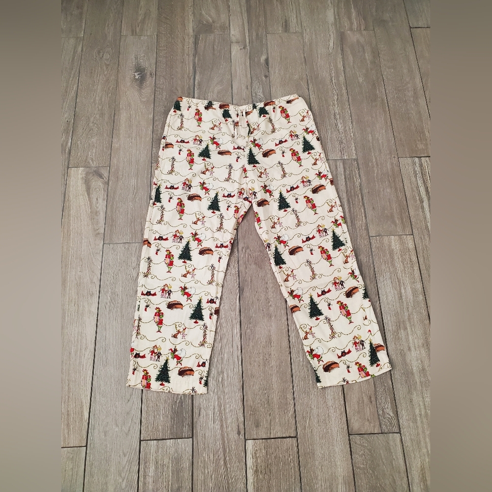 Hanna Andersson 100% cotton Dr. Seuss Grinch Christmas flannel pajama pants XL